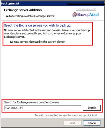 Backup user identity