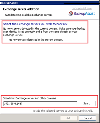 Backup user identity