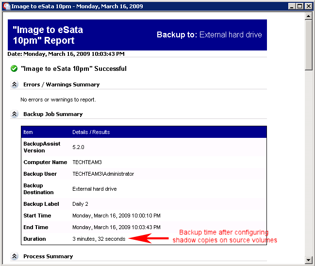 Fast Hyper-V backup using Windows Server Backup
