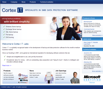 Cortex IT Labs Corporate website