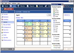 Simple, fast scheduling - select a rotation scheme with the click of a button!