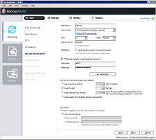 FTP Backup options