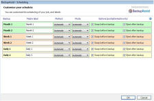 Customize your media labels, backup mode, etc