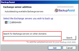 Searching for Exchange Servers