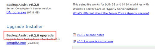 Checking your version of BackupAssist