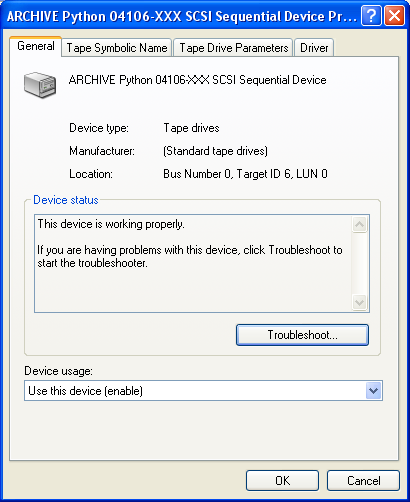 Veritas Software TapeDrive Driver Veritas Software TapeDrive Driver