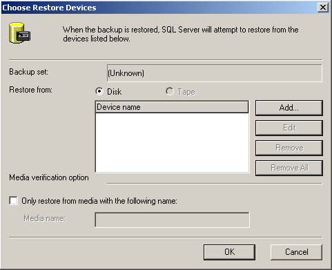 SQL server settings in BackupAssist