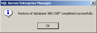 SQL server settings in BackupAssist