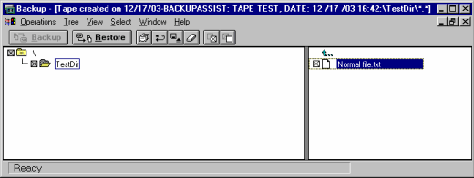 ntbackup restore phase one