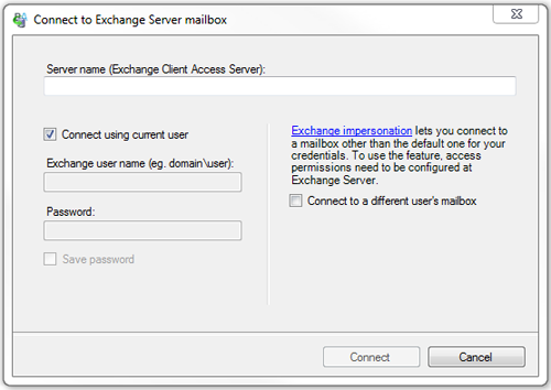 Connect ot Exchange mailbox