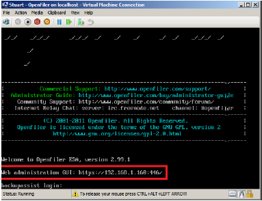  iSCSI target setup 