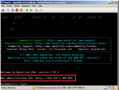  iSCSI target setup 